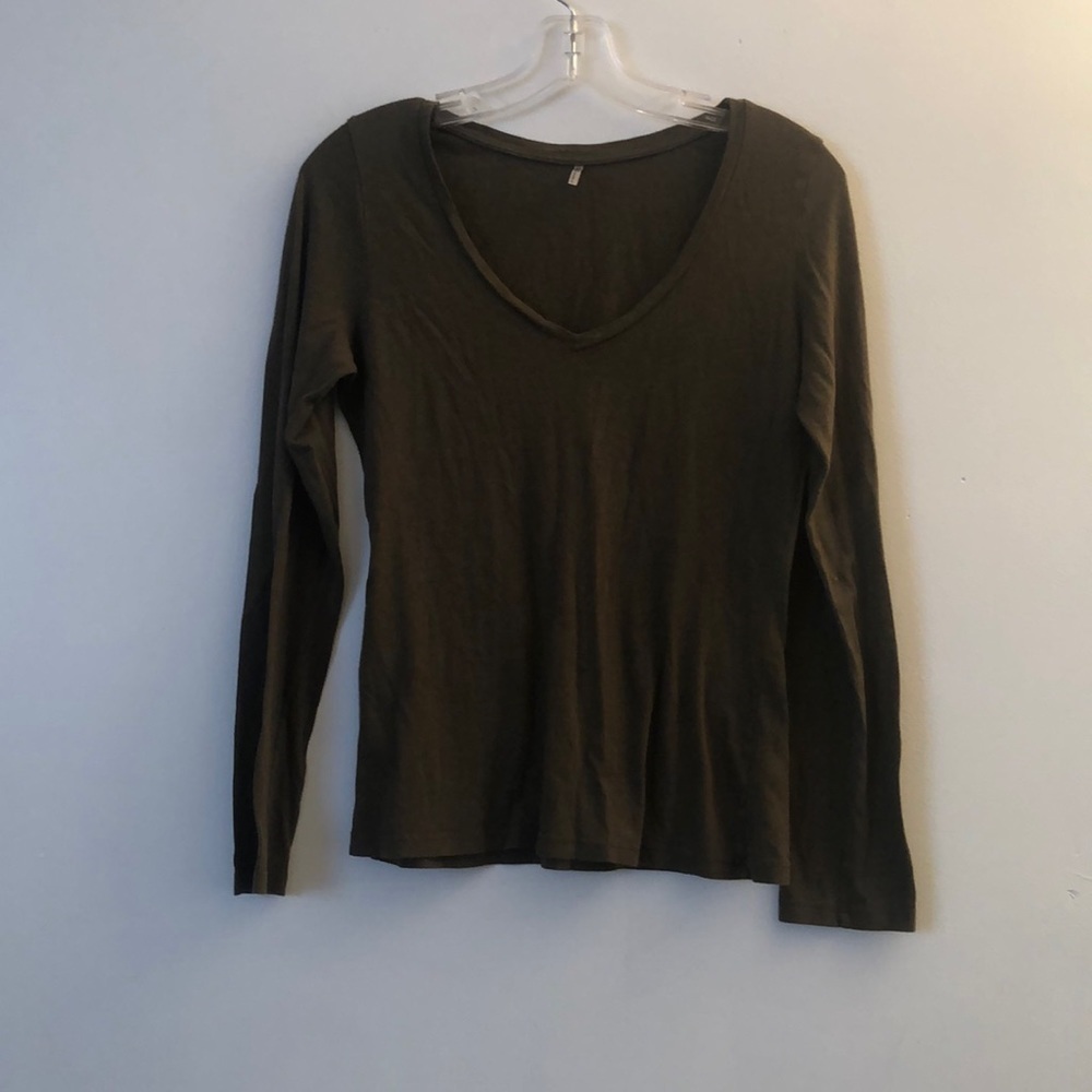 LARGE GIRLS TRESICS BROWN LONG SLEEVED SHIRT